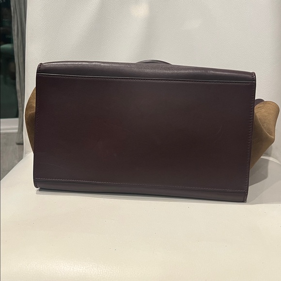 Celine trapeze medium, suede, olive black and brown - Picture 7 of 10